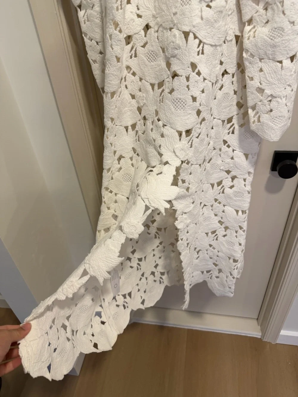 Cult Gaia Kaylina White Strapless Crochet Lace Maxi Dress Size 12 NEW! With tags - Picture 15 of 16